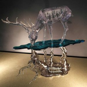 3D印刷鹿。清楚，有反思